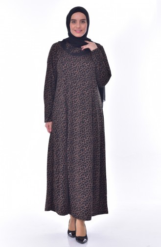 Large Size Dress Pattern 4395-03 Dark Mink 4395-03