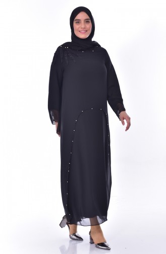 Habillé Hijab Noir 1121-05