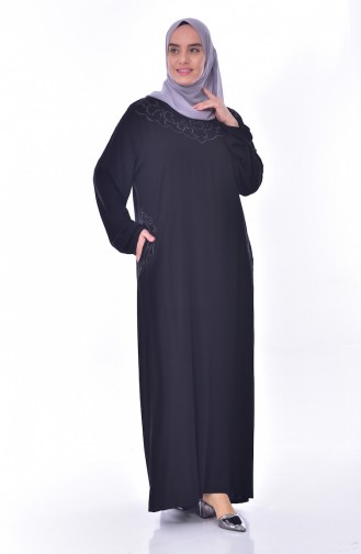 Robe Bordée Grande Taille 99164-03 Noir 99164-03