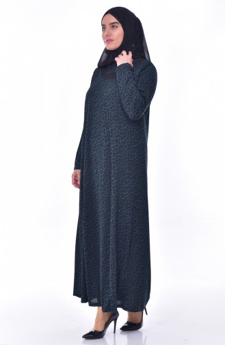 Large Size Dress Pattern 4395-01 Emerald Green 4395-01