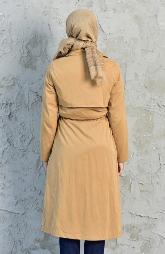 Trench Coat Taille Plissée 5090-01 Camel 5090-01