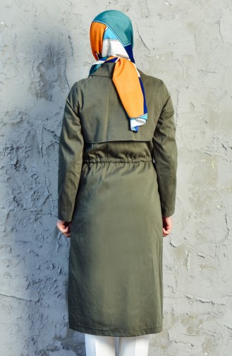 Beli Pleated Trench Coat 5090-03 Khaki 5090-03