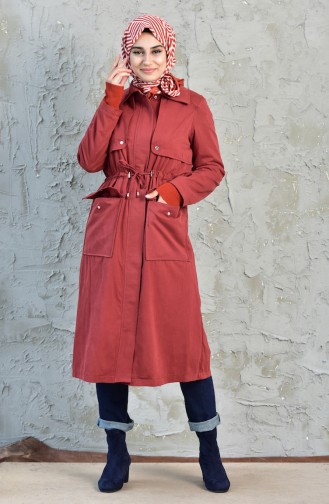 Beli Pleated Trench Coat 5090-02 Tile 5090-02