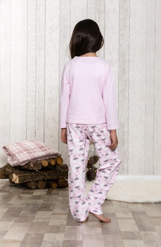 Printed Girls´ Pajamas Set MLB3010-01 Pink 3010-01