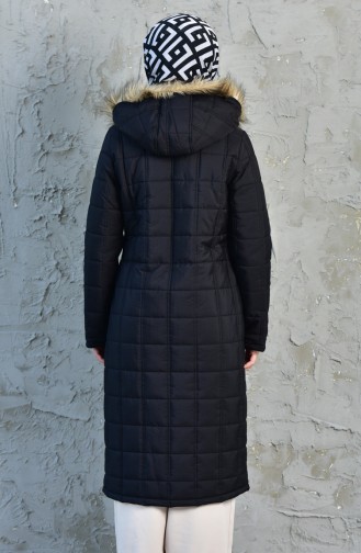 معطف طويل أسود 5063-01