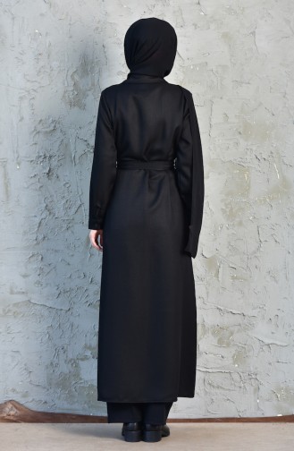 Buttoned Belted Dress 2026-01 Black 2026-01
