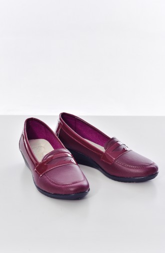 Women´s Flat Shoes 6400 Claret Red 6400