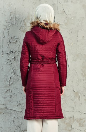 Claret Red Winter Coat 0123-02