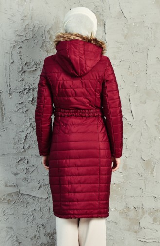Claret Red Winter Coat 0128-05
