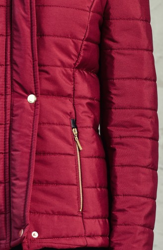 Claret Red Winter Coat 0131-04