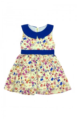 Robe Enfant Col Bébé A4077-01 Bleu Marine 4077-01