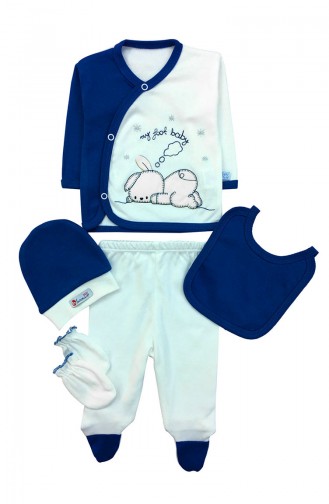 Creme Babybekleidung für Neugeborene 8079-01