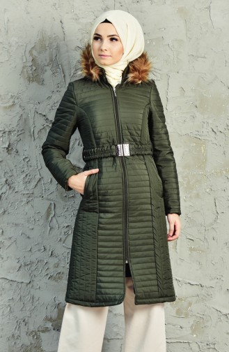 Khaki Winter Coat 0123-04