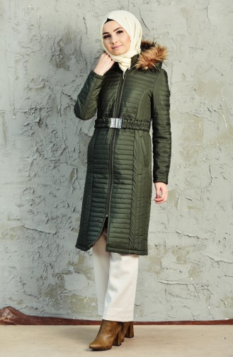 Khaki Winter Coat 0123-04