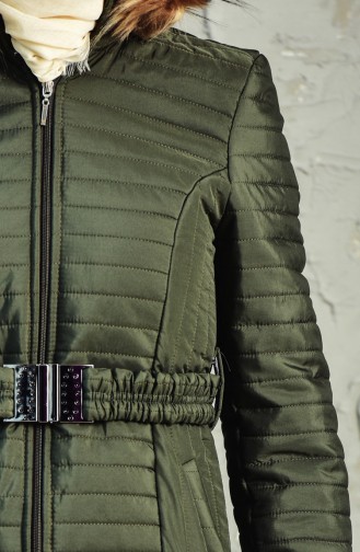 Khaki Winter Coat 0123-04