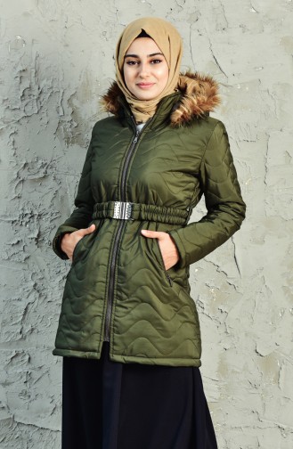 Khaki Winter Coat 0125-02
