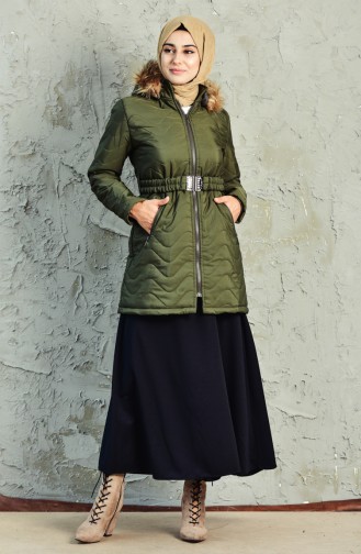 Khaki Winter Coat 0125-02
