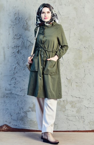 Khaki Trench Coats Models 6424-03