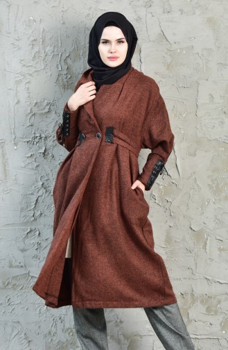 Kuş Gözü Detaylı Kaban 4572-01 Kiremit