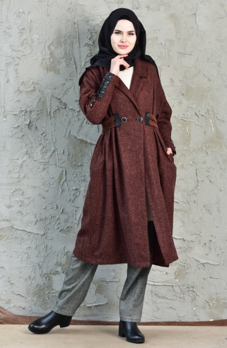 Dark Brick Red Coat 4572-02