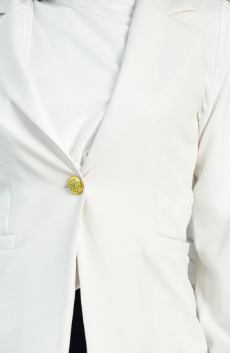 Buttoned Vest 6452-01 Cream 6452-01