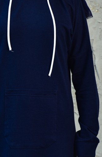 Hooded Tracksuit Suit 18046-11 Navy 18046-11