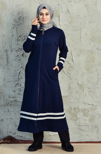 Longue Cape Sport a Fermeture 18103-03 Bleu Marine Gris 18103-03