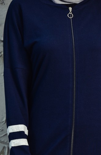 Longue Cape Sport a Fermeture 18103-03 Bleu Marine Gris 18103-03