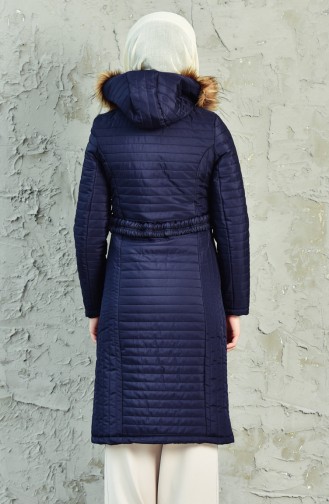 Navy Blue Winter Coat 0123-03