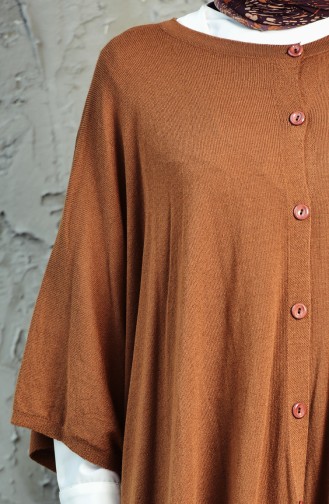 Buttoned Poncho 4029-07 Taba 4029-07