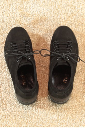 Marjin Defer Flat Shoes Black Nubuck 18K000140EZ018001_004