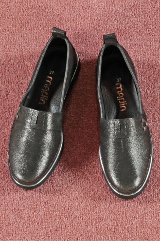Marjin Globe Düz Ayakkabı Siyah