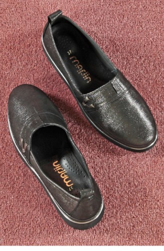 Marjin Globe Düz Ayakkabı Siyah