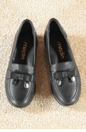 Marjin Seyna Düz Ayakkabı Siyah