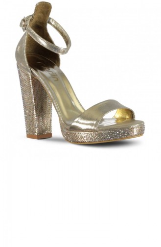 Golden High-Heel Shoes 17Y00014HM700_028