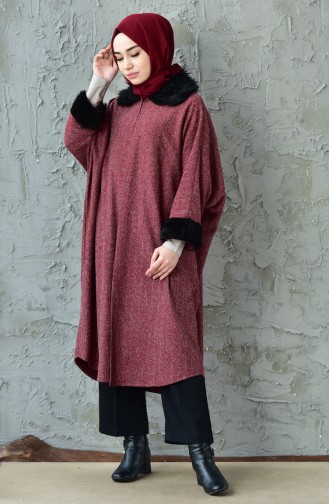 Claret Red Poncho 1550A-02