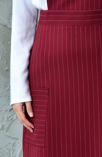 Striped Gilet Dress 60717-04 Bordeaux 60717-04