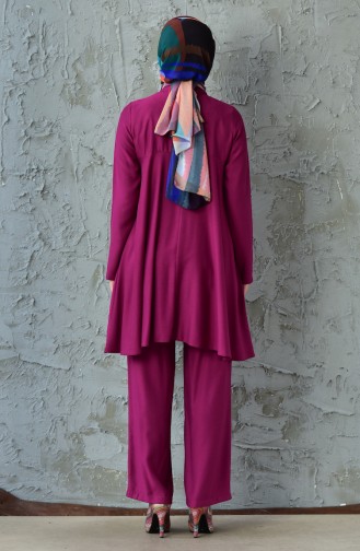 Tunic Pants Binary Suit 1021A-03 Fuchsia 1021A-03