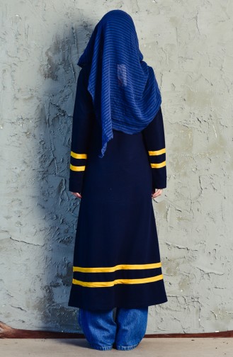 Sport Long Tunic 18102-04 Navy Blue Mustard 18102-04