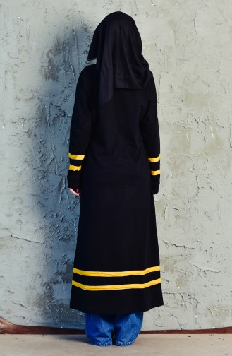 Sports Long Tunic 18102-02 Black Mustard 18102-02