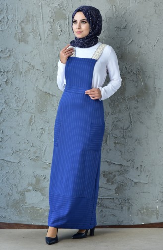 Striped Gilet Dress 60717-01 Indigo 60717-01
