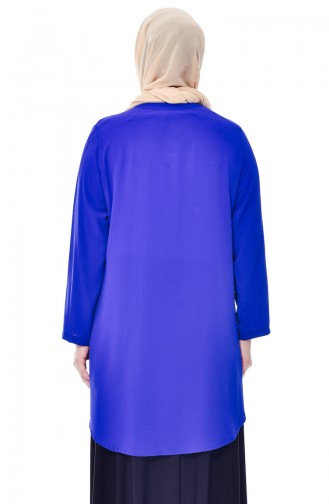 Saxon blue Overhemdblouse 7105-03