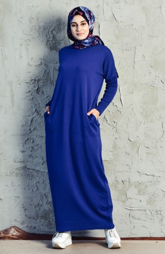 Saxon blue İslamitische Jurk 4722-03