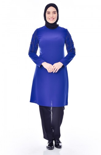 Pearls Sleeve Tunic 1634-02 Saks 1634-02