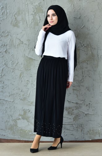 Pleated Skirt   5026-08 Black 5026-08