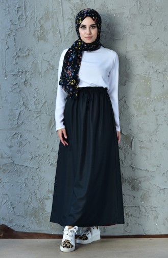 Beli Lastikli Etek 1027-01 Siyah