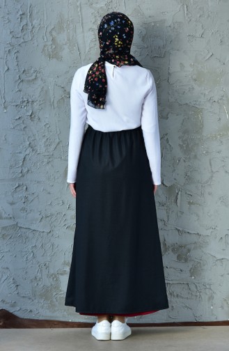 Beli Lastikli Etek 1027-01 Siyah