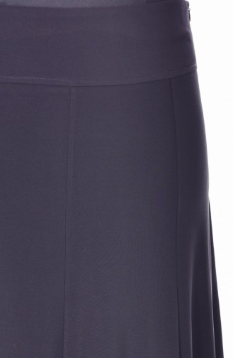 Large Size Flared Skirt 7049-03 Black 7049-03