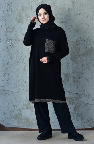 Triko Cepli Kazak 14127-03 Siyah