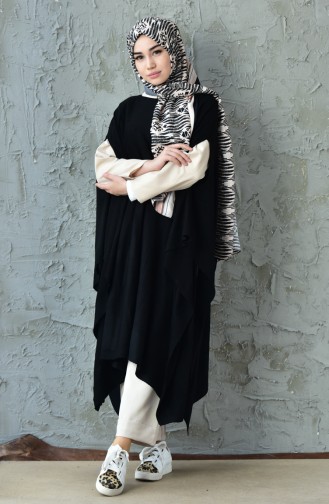 Black Poncho 14108-04